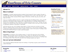 Tablet Screenshot of footstepsoferie.org